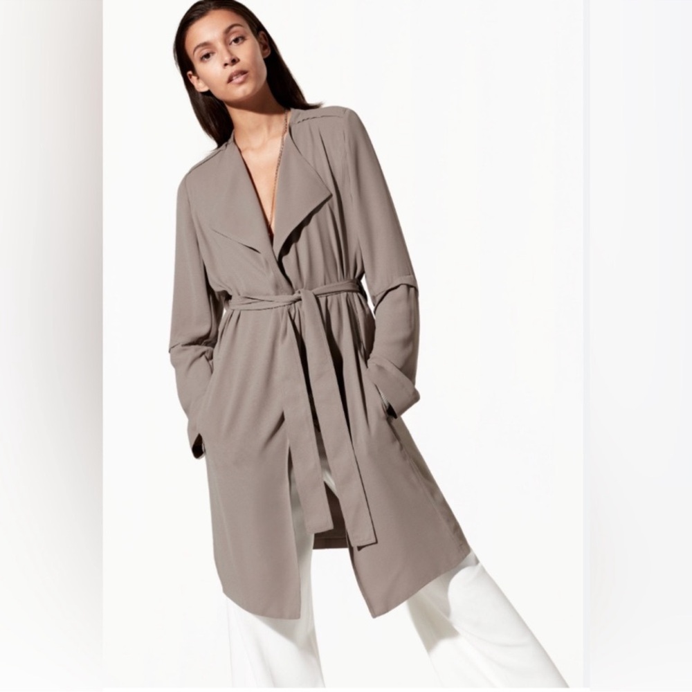 Aritzia Babaton Trench Coat in Modern Taupe